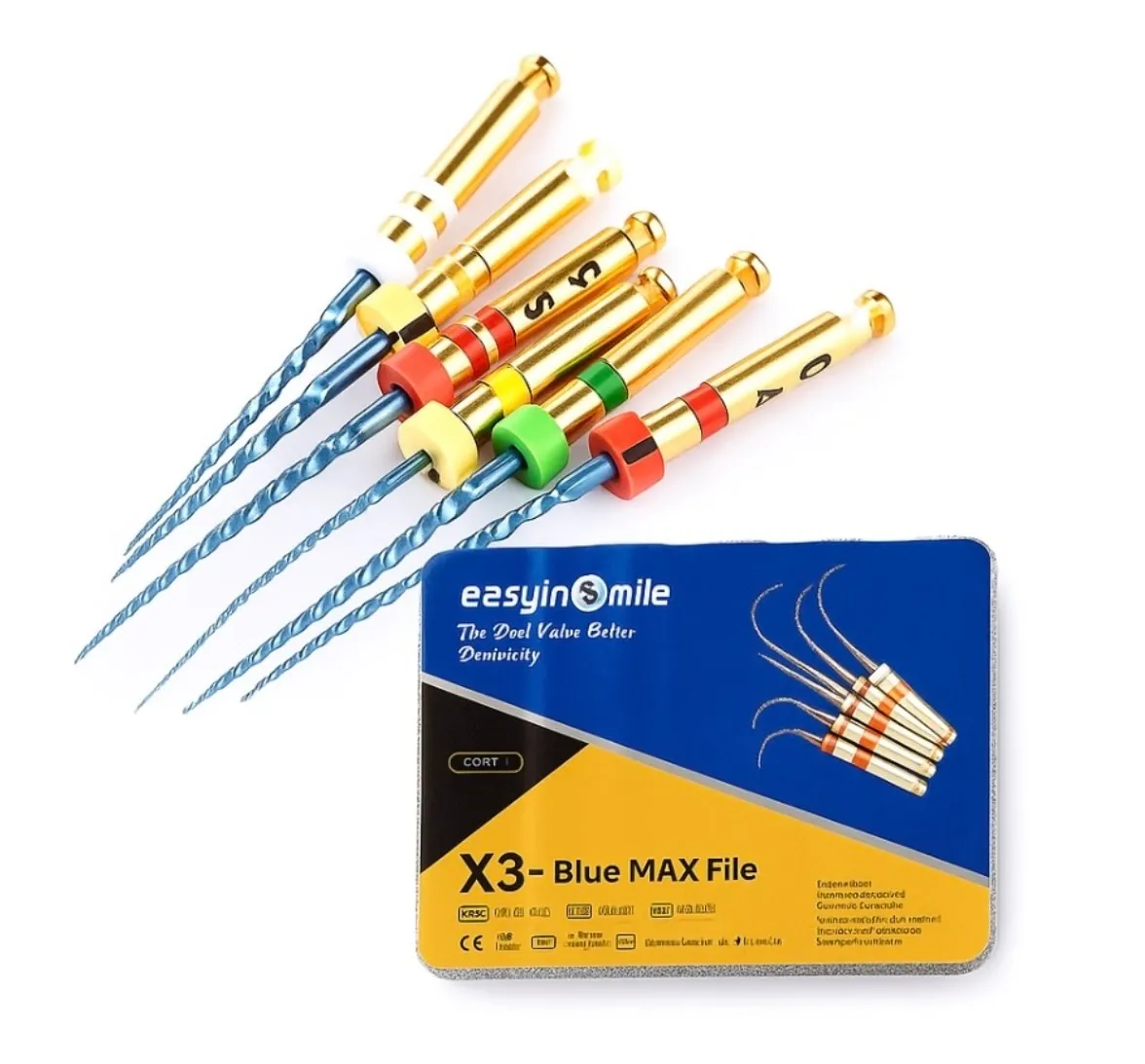 EASY IN SMILE ROTARY FİLES X3-BLUE NITI EĞELER 25MM (6'LI BLİSTER)