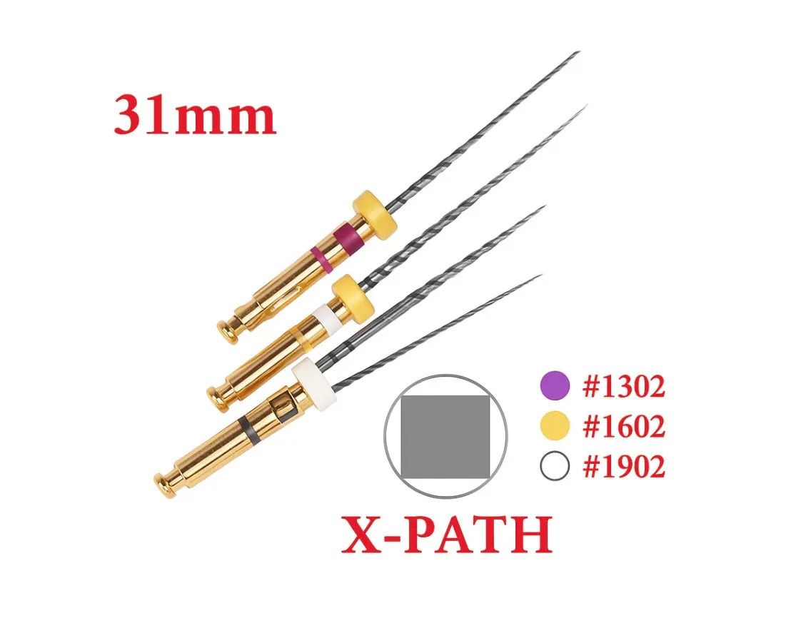 EASY IN SMILE  X-PATH ROTARY NITI FİLES (13/02, 16/02, 19/02) 31MM (4'LÜ BLİSTER)