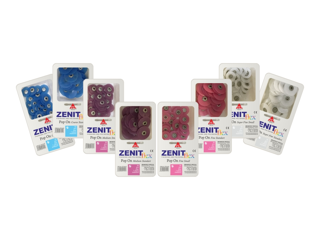 PRESIDENT DENTAL ZENIT FLEX POP ON CİLA / PARLATMA DİSKLERİ REFILL (50'Lİ)