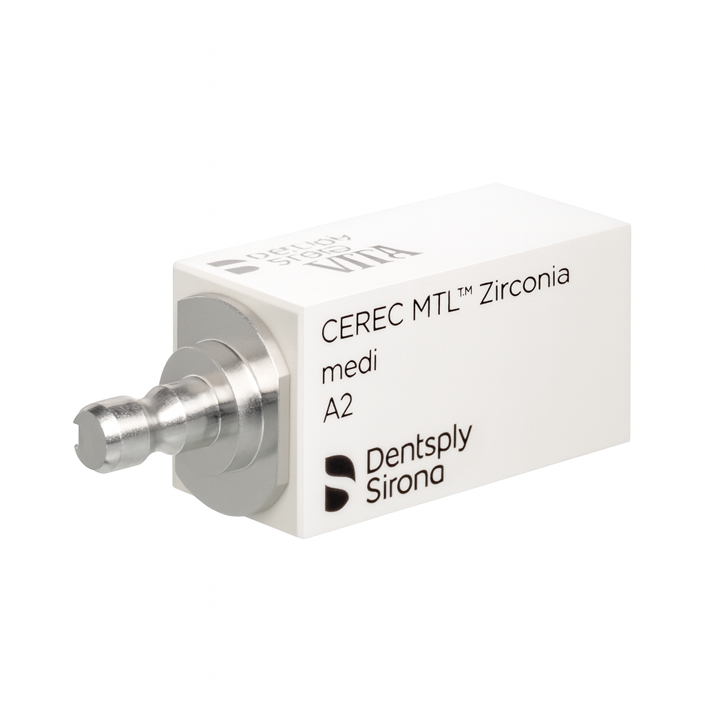 DENTSPLY CEREC ZIRCONIA MTL MEDİ BLOK ÇOKLU TABAKA RENK GEÇİŞLİ ZİRKON BLOK 2'Lİ KUTU