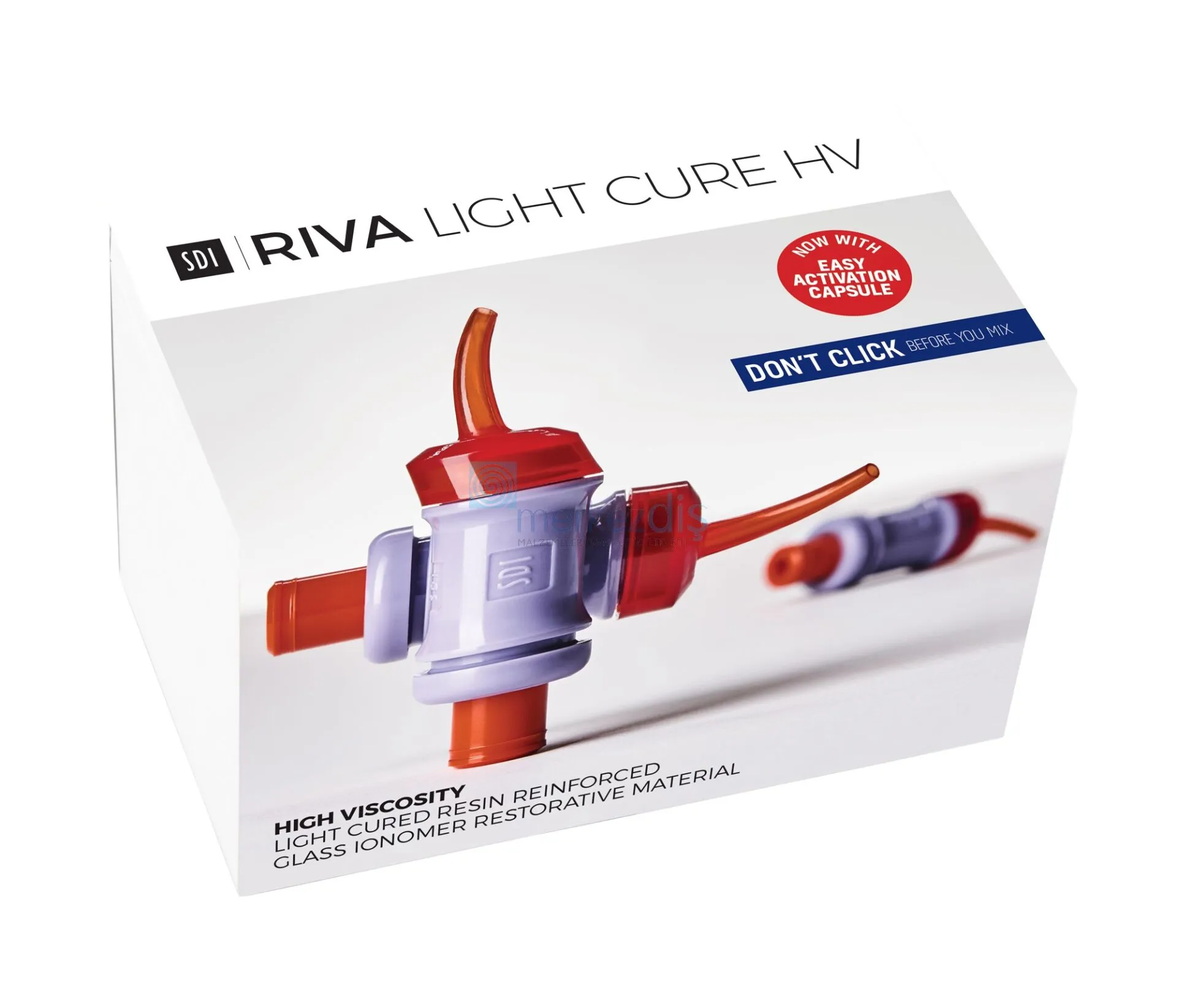 SDI CAM İONOMER IŞIKLI DAİMİ RESTORATİF KAİDE DOLGU SİMANI RIVA LIGHT CURE A2 50'LİK KAPSÜL