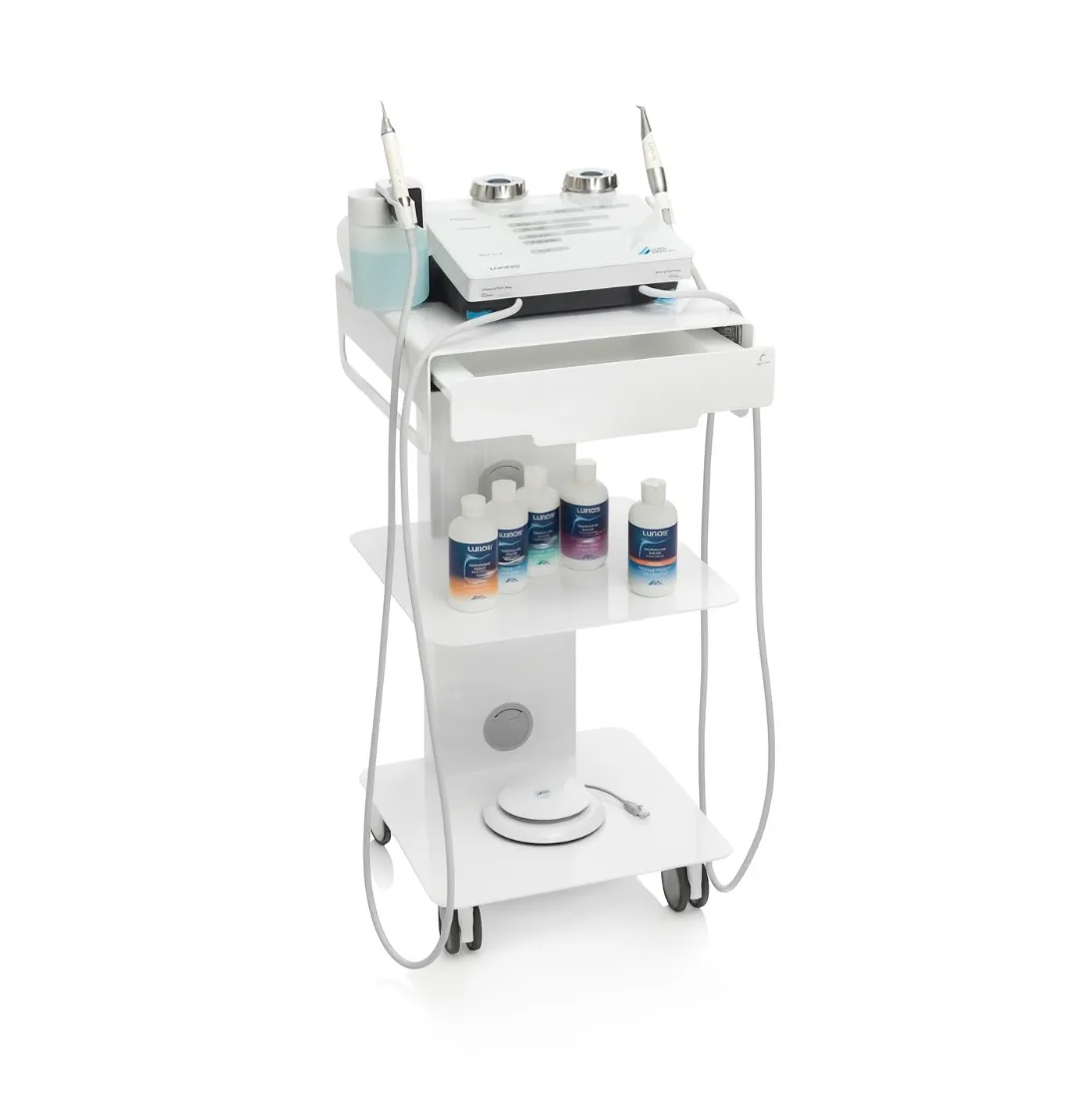 DÜRR MYLUNOS DUO – AIRFLOW & ULTRASONİK KAVİTRON CİHAZI /CART STAND ETEJER DAHİL!)