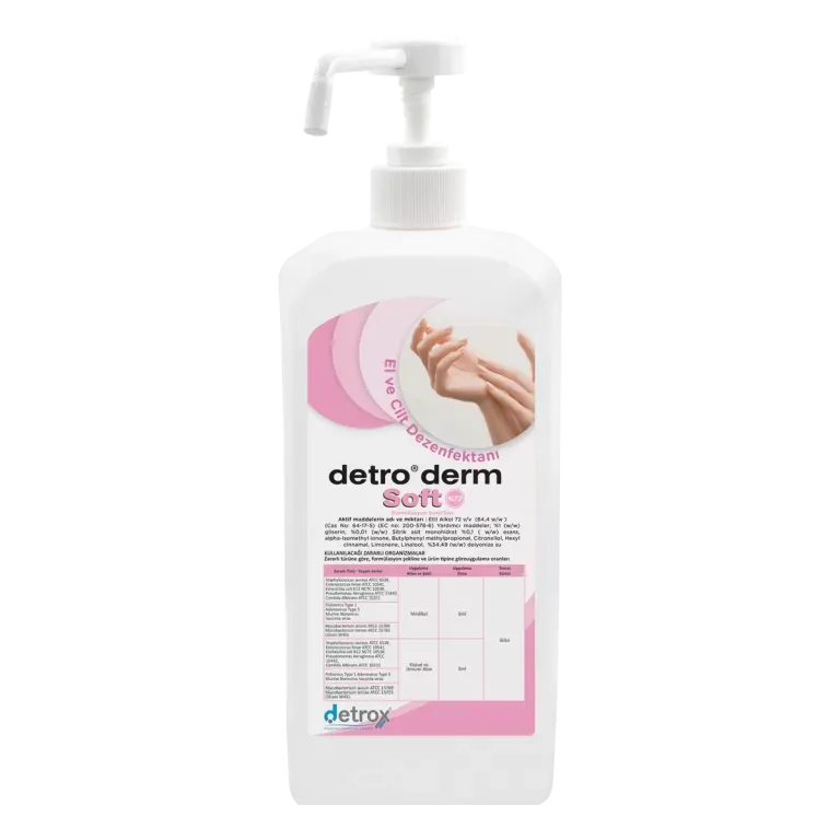 DETROX DETRO DERM SOFT %72 ALKOL BAZLI EL ANTİSEPTİĞİ